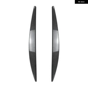 シュコダ オクタヴィア MK3 2015 2016 2017 ヘッドライト ステッカー カバー カバー トリム グロスブラックアイブロウ 外装 アクセサリー - CARBON LOOK