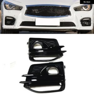 フォグライト カバー ベゼル インフィニティ Q50 2014-16 スポーツ 622574GA1A 622564GA1A フロント バンパー ランプ エアベント インテーク フレーム - 2PCS Left Right