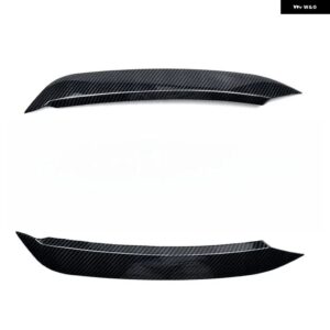 2個 ヘッドライト アイブロウカバー トリム VW ポロ 2019-22 車 外装 スタイリング アクセサリー - black