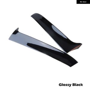 VW ゴルフ 7 R バリアントワーゲン 2014-16 リアウィンドウサイド スポイラー ディフューザー テールフィンカーアクセサリー - Glossy Black