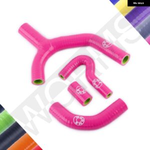 KTM 450 530 EXC EXC-R 2008-2011 シリコンクーラント ラジエーター Y ホース パイプ キット 2009 2010 - Pink