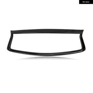 フロント グリル レーシング グリル オーバーレイ トリム インフィニティ Q50 Q50S 2014-17 アッパー バンパー フードメッシュ グリッド ベゼル カバー フレ - Glossy Black