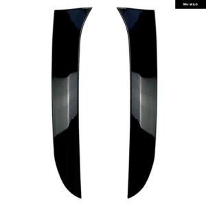 リアウィンドウサイド スポイラー スプリッター トリム VW ゴルフ 6 MK6 バリアントワゴン 2008-13 ABS ブラック - Black