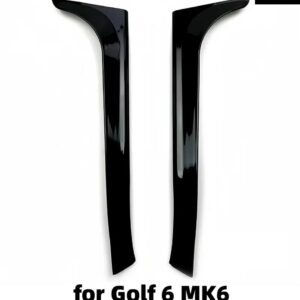 リアウィンドウサイド スポイラー スプリッター トリム VW ゴルフ 6 MK6 ハッチバック GTI/GTR/GTD 2008-13 ABS ブラック - black 1