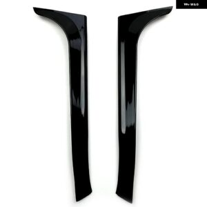 フォルクワーゲン VW ゴルフ 6 MK6 2008-13 リアウィンドウ トリム サイド スポイラー ウィング トランク フロントガラス テール カナード カバー - black