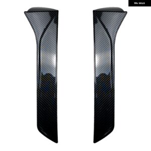 SEAT LEON 5F FR MK3 MK3.5 2013-2021 リアウィンドウ トリム テールゲートサイド スポイラー ウィング トランク 蓋エッジ フラップ シェード カバー - Carbon Fiber Look