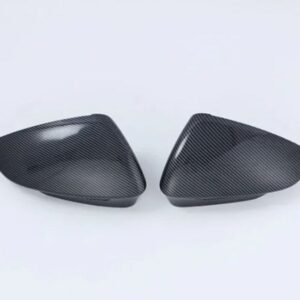 リバースミラー カバー VW ID4 ID.4 2021 2022 車 外装 サイドドアミラー カバー トリム アクセサリー ABS リバースミラー フレーム - Carbon Fiber