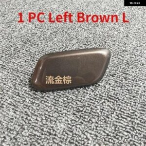 フロント バンパー ヘッドライト ウォッシャースプレーノズルカバー キャップインフィニティ Q50 2014-2017 - 1 PC Left Brown