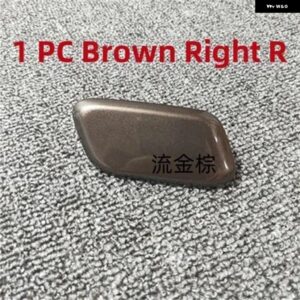 フロント バンパー ヘッドライト ウォッシャースプレーノズルカバー キャップインフィニティ Q50 2014-2017 - 1 PC Right Brown