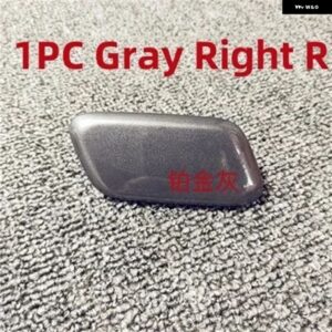 フロント バンパー ヘッドライト ウォッシャースプレーノズルカバー キャップインフィニティ Q50 2014-2017 - 1 PC Right Grey
