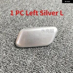 フロント バンパー ヘッドライト ウォッシャースプレーノズルカバー キャップインフィニティ Q50 2014-2017 - 1 PC Left Silver