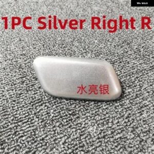 フロント バンパー ヘッドライト ウォッシャースプレーノズルカバー キャップインフィニティ Q50 2014-2017 - 1 PC Right Silver