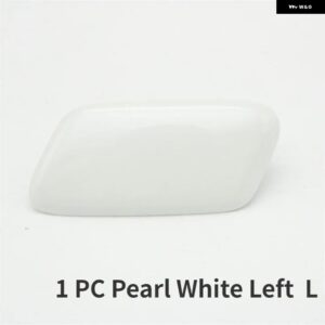 フロント バンパー ヘッドライト ウォッシャースプレーノズルカバー キャップインフィニティ Q50 2014-2017 - 1 PC Pearl White L