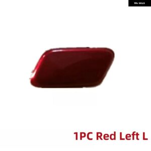 フロント バンパー ヘッドライト ウォッシャースプレーノズルカバー キャップインフィニティ Q50 2014-2017 - 1 PC Left Red