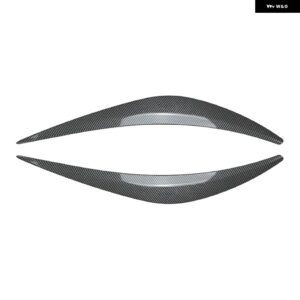 ヘッドライト アイブロウ トリム インフィニティ Q50 2014-21-2023 ヘッドランプ ライトカバー 眉 ヘッドランプ - Carbon Fiber Look