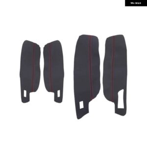 VW ゴルフ MK7 2014-18ドアハンドル パネル /センター コントロール アームレスト マイクロファイバーレザーカバー - LHD DoorArmrest B-r