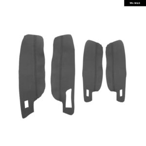 VW ゴルフ MK7 2014-18ドアハンドル パネル /センター コントロール アームレスト マイクロファイバーレザーカバー - LHD DoorArmrestBlack