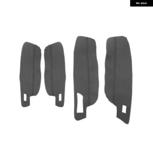 VW ゴルフ MK7 2014-18ドアハンドル パネル /センター コントロール アームレスト マイクロファイバーレザーカバー - RHD DoorArmrestBlack