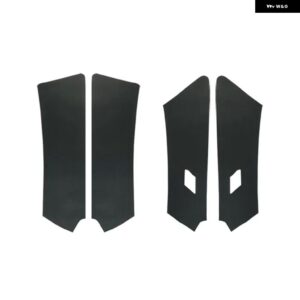 VW ゴルフ MK7 2014-18ドアハンドル パネル /センター コントロール アームレスト マイクロファイバーレザーカバー - 4xDoor Panel Black