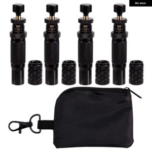 自動タイヤデフレーター 10-30 PSI/0.7-2 BAR タイヤデフレーターキット エアダウンタイヤデフレーターオフロードアクセサリー - Black