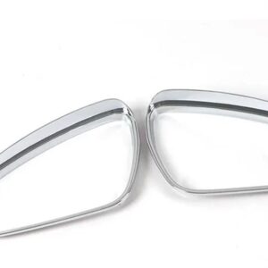 車クロームサイドドアバックミラー フレーム カバー トリム VW ID.6X ID.6 2022 2023 ABS ミラー フレーム アクセサリー - Chrome