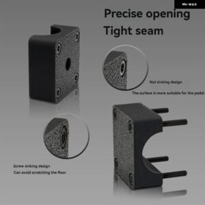 ペダル固定キット プレイシート チャレンジャーシート スラストマスターペダル TLCM T3PM 模擬レーシングペダル固定キット - Black