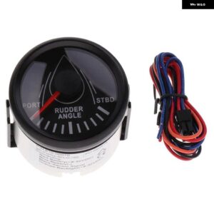 舵角インジケータゲージマリン/ボート舵センサー 52MM 12 V/24 V マリンレンジ計 - black
