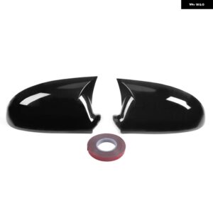 VW ゴルフ 5 MK5 GTI R32 2003 - 2009 バックミラー カバー キャップ トリム リア ウイング ミラー キャップ左 + 右 M スタイル - Glossy Black