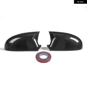 VW ゴルフ 5 MK5 GTI R32 2003 - 2009 バックミラー カバー キャップ トリム リア ウイング ミラー キャップ左 + 右 M スタイル - Carbon Fiber