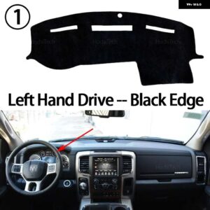 インナー ダッシュボード カバー ダッシュマットカーペットサンシェード ボードダッシュマット RAM ピックアップ 1500 2500 3500 DS DJ D2 2009-2018 - Black Edge