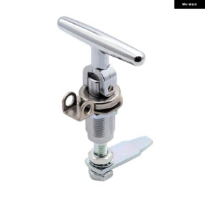 RV ボートドアロック T 字型 折りたたみ ハンドル テンションドアロック RV ロックアクセサリー - Silver