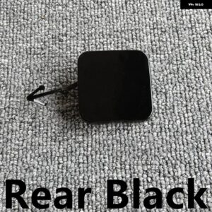 フロントリア バンパー 牽引アイキャップ牽引フックカバー 850714GA0A インフィニティ Q50 Q50L 2014-2018 - 1 PCS Rear Black