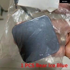 フロントリア バンパー 牽引アイキャップ牽引フックカバー 850714GA0A インフィニティ Q50 Q50L 2014-2018 - 1 PCS Rear Ice Blue