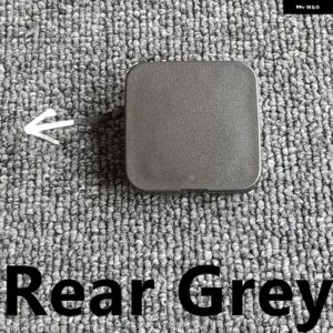 フロントリア バンパー 牽引アイキャップ牽引フックカバー 850714GA0A インフィニティ Q50 Q50L 2014-2018 - 1 PCS Rear Grey