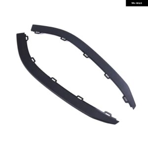 1ペア 車用フロント バンパー スポイラー モールディング トリム ブラック 自動車用品 ゴルフ MK7 2013-2017 バンパー ガード 5GG805903 5GG805904 - Black