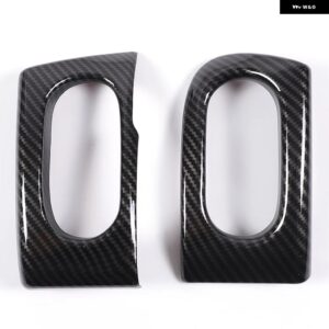 シボレー コルベット C6 2005-2013 ABS カー ダッシュボード サイドエア アウトレット フレーム トリム 自動車アクセサリー - carbon fiber