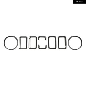 車用フロント グリル ヘッドライト デコレーション カバー ステッカー キット SUI JIMNY 2019 - 22 カー スタイリング アクセサリー - A Carbon Fiber set