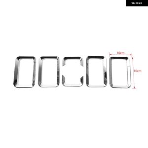 車用フロント グリル ヘッドライト デコレーション カバー ステッカー キット SUI JIMNY 2019 - 22 カー スタイリング アクセサリー - Chrome Grille