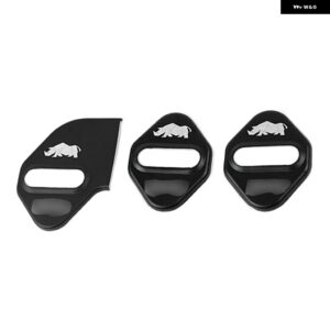 3個入り アルミ 合金 製 車ドアロック 装飾 カバー SUI JIMNY 2019 - 21 外装 アクセサリー - Black A