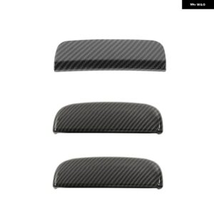 車用 ステッカー 自動車用 サイドドア リアテール ドアハンドル 装飾 カバー アクセサリー 新型ジムニー JB64 JB74 2019年以降 - carbon fiber 3 pcs