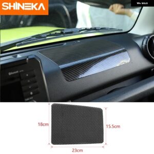 インテリア カーボンカーセンター コンソール サイドデコレーションストリップカバー トリム ステッカー SUI JIMNY 2019+アクセサリー - Orange