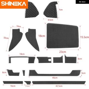 インテリア カーボンカーセンター コンソール サイドデコレーションストリップカバー トリム ステッカー SUI JIMNY 2019+アクセサリー - Green