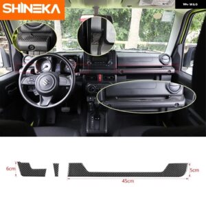 インテリア カーボンカーセンター コンソール サイドデコレーションストリップカバー トリム ステッカー SUI JIMNY 2019+アクセサリー - gray
