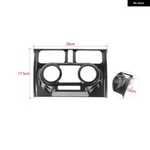 車用 エアコン コントロール パネル デコレーションカバー SUI JIMNY 2019 - 23以降 インテリア アクセサリー - Manual Carbon
