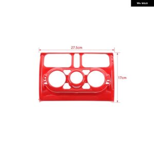 車用 エアコン コントロール パネル デコレーションカバー SUI JIMNY 2019 - 23以降 インテリア アクセサリー - Automatic Red