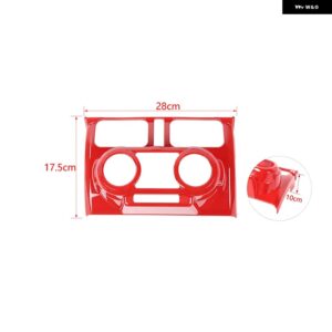 車用 エアコン コントロール パネル デコレーションカバー SUI JIMNY 2019 - 23以降 インテリア アクセサリー - Manual Red