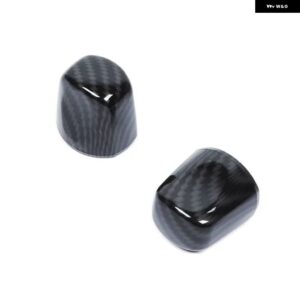 カー スタイリング SUI JIMNY 2007-2022 ワイパー レバー ウィンカー コントロール 装飾 カバー トリム リング フレーム アクセサリー - in Carbon Fiber