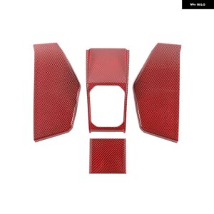 ABSカーボン ギア シフト パネル デコレーションカバー SUI JIMNY JB74 2019 - 24以降 インテリア アクセサリー - red carbon fiber