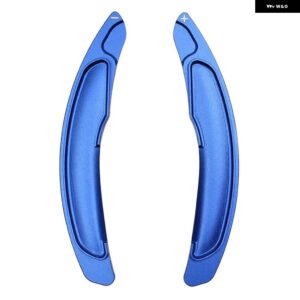 車用 ステアリングホイール シフト パドル 2010-2020 三菱 ASX/アウトランダー/ランサー/エクリプスクロス/ランサー シフター ギアエクステンション 2個 - Blue