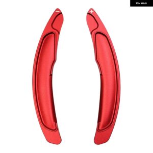 車用 ステアリングホイール シフト パドル 2010-2020 三菱 ASX/アウトランダー/ランサー/エクリプスクロス/ランサー シフター ギアエクステンション 2個 - Red